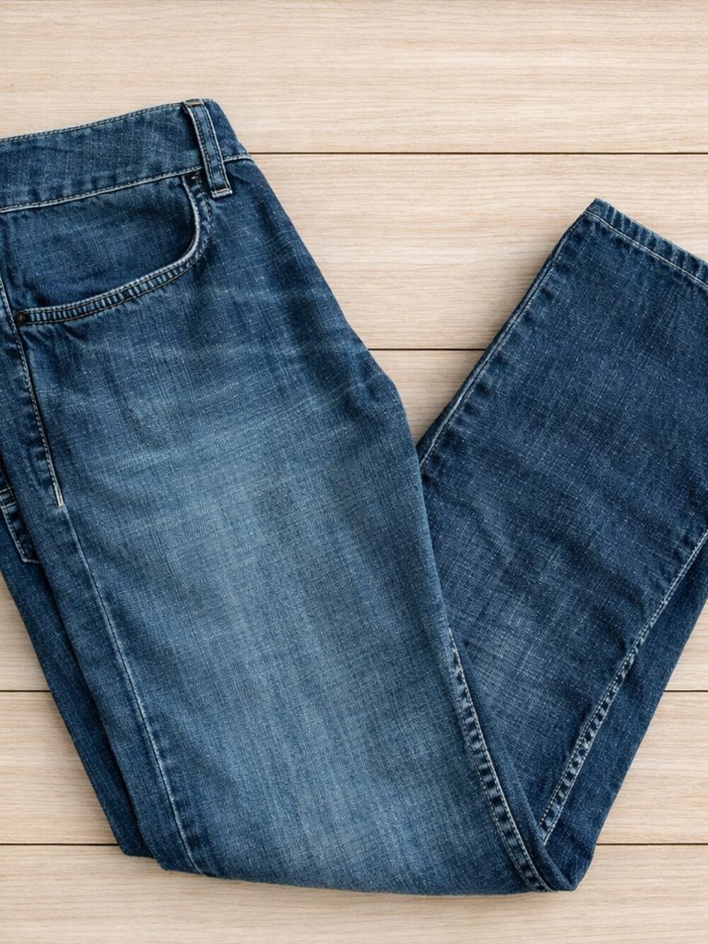 Driven-X Basic Straight Stretch Buffalo Jeans Classic Men's Denim Vintage Boho